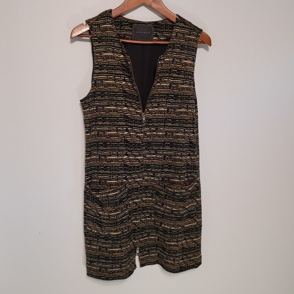 Sanctuary Knit Like Dress with Full Front Zipper & Pockets - Picture 4 of 10